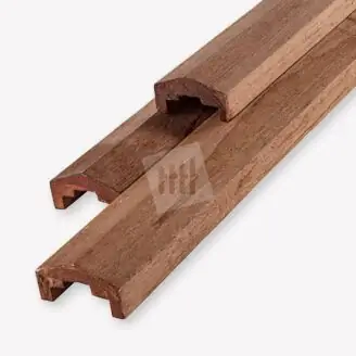 Afdeklat piramide | hardhout | sponning 46 mm