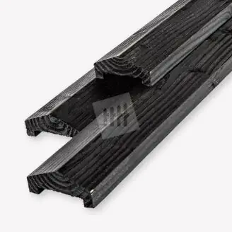 Afdeklat schutting zwart