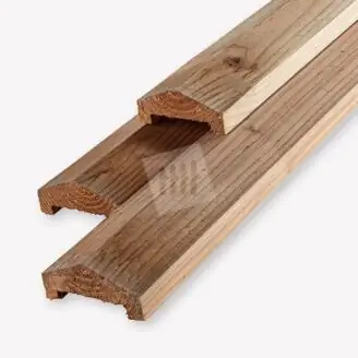 Afdeklat piramide | douglas geschaafd | sponning 60 mm