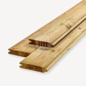 Grenen blokhutprofiel | geïmp. geschaafd | 2,8x14,5 cm