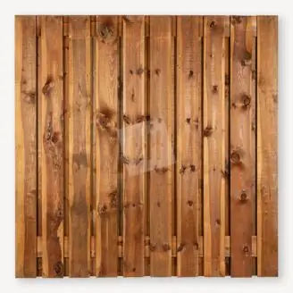 Tuinscherm Garderen | bruin grenen