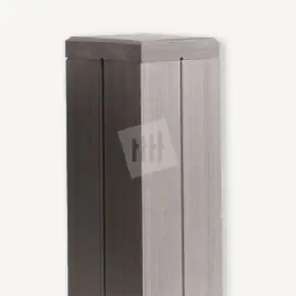 Duofuse composiet paal | 9x9 cm | stone grey