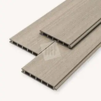 FSC100% Fiberdeck composiet rabatdeel | light grey | 180 cm