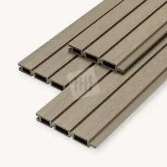 Fiberdeck composiet rabatdeel triple | light grey