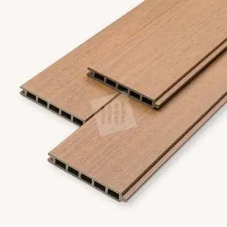 Fiberdeck composiet rabatdeel | teak brown