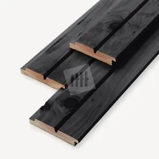 Douglas dubbel rhombus | zwart | 2,7x14 cm