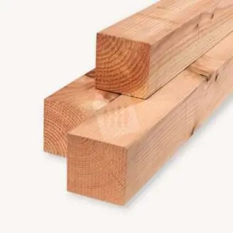 Douglas paal | blank geschaafd | 12x12 cm