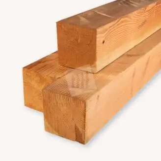 Douglas paal | blank geschaafd | 19x19 cm