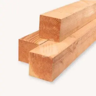 Douglas paal | blank fijnbezaagd | 15x15 cm