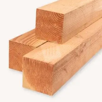 Douglas paal | ruw | blank | 20x20 cm