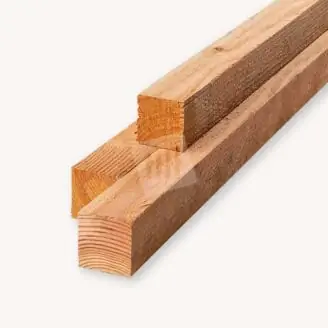 Douglas paal | blank fijnbezaagd | 7x7 cm