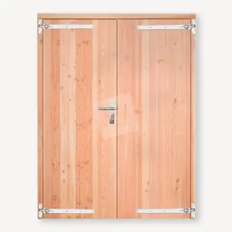 Douglas tuinhuis deur | dubbel | verzinkt beslag 