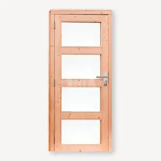 Douglas glasdeur 4-ruits melkgl. | 201x90 cm