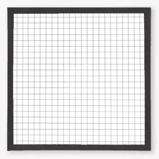 Gaaspaneel met kader | zwart | 4,5x7 cm