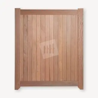 Hardhouten poortdeur