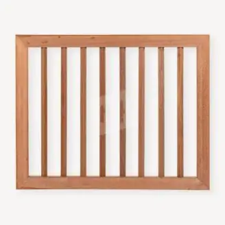 Tuinhekdeur hardhout in kader