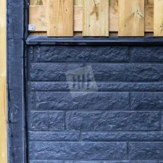 Betonplaat | rotsmotief | antraciet | 36 cm | lengte 184 cm