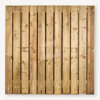 Tuinscherm Otterlo | groen vuren