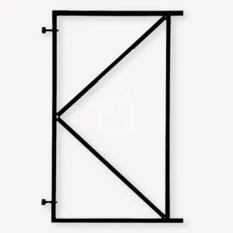 Schuttingdeur frame zwart