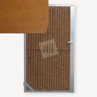 Tuindeur kokos cortenstaal