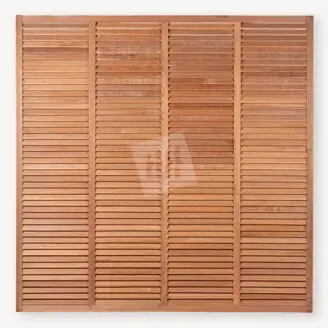 Tuinscherm hardhout Louvre