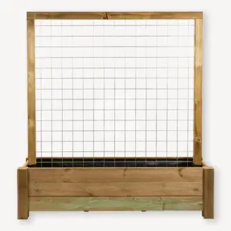 Balkon bloembak met trellis