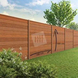 Tuinscherm Velufence | bankirai | houten palen