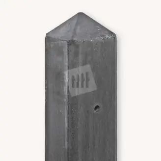 Betonpaal met diamantkop | antraciet | 8,5x8,5 cm