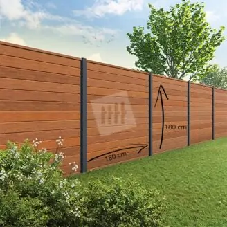 Tuinscherm Velufence | bankirai | aluminium palen