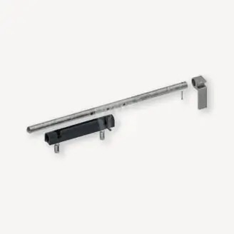 Grondgrendel dubbele poort dubbelstaafmat