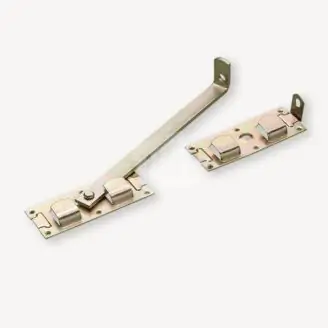 Overslaggrendel | verzinkt | 450mm - platen: 185x73mm