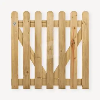 Tuinhekpoort vuren | recht reliëf