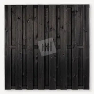 Tuinscherm Barneveld | zwart gespoten | 180x180 cm