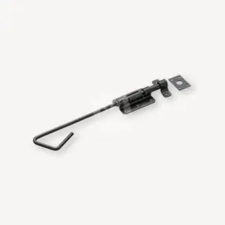 Staartgrendel | zwart gecoat |  lengte 40 cm