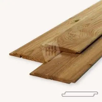 Halfhouts rabat groen