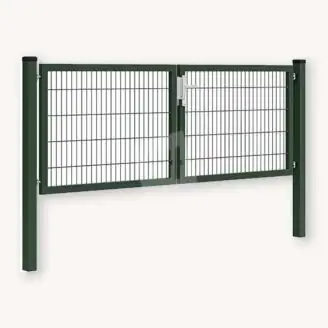 Dubbelstaafmat dubbele poort | groen