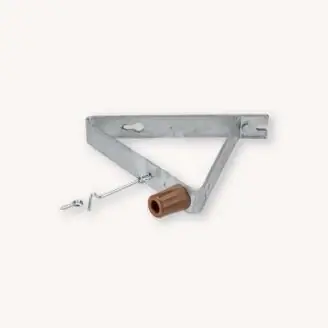 Deuropvanger | verzinkt | met windhaak