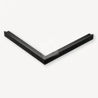 Daktrim buitenhoek zwart | 4,5x4,5 cm