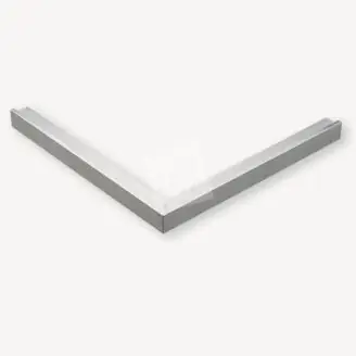 Daktrim buitenhoek aluminium | 6x4,5 cm