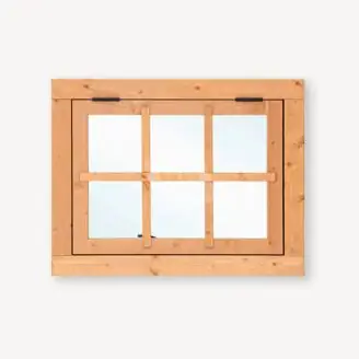 Douglas uitzetraam | 6-ruits