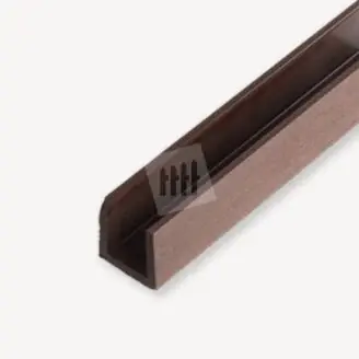 Duofuse composiet u-profiel | tropical brown