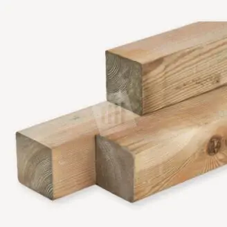 Vuren paal | geïmp. geschaafd | 12x12 cm