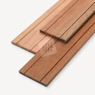 Hardhouten plank | geschaafd met v-groef | 1,6x14,5 cm