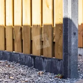 Onderplaat antraciet sleuvenpaal | 3,5x25 cm | 180 cm