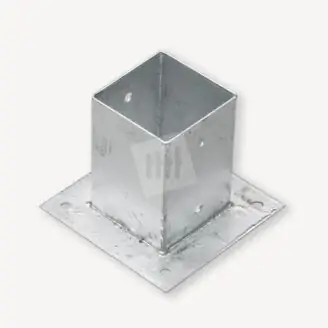 Paalhouder vierkante palen | plat