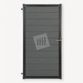 Tuindeur composiet Velufence | graphite black