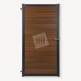 Tuindeur composiet Velufence | ipé brown