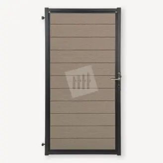 Tuindeur composiet Velufence | tropical brown