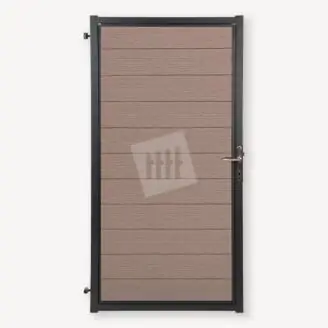 Tuindeur composiet Velufence | wengé brown