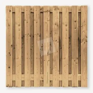 Tuinscherm Kootwijk | Groen geïmpregneerd grenenhout